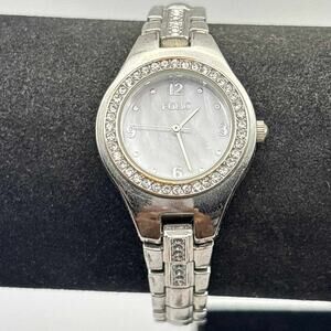 Silver Crystal Folio Watch